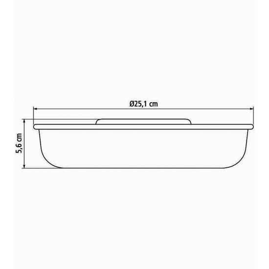 Assadeira 24cm Para Bolo 1,4 litros Brasil Alumínio Com Revestimento Antiaderente Tramontina